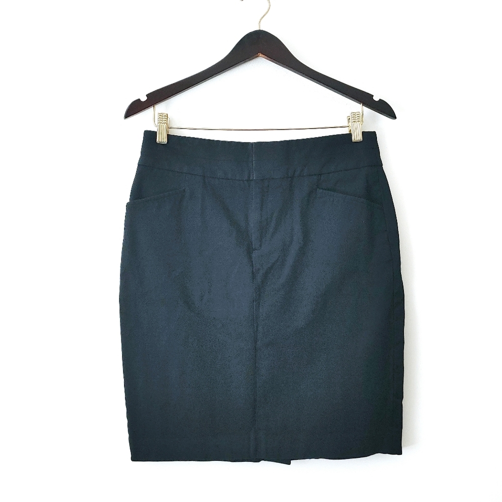 Banana Republic Black Stretch Mini Pencil Skirt Sz 8